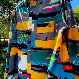 L.O.G.G.  Label of Graded Goods  H&M. Multicolored button down shirt.No flaws